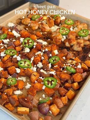 Sheet Pan Hot Honey Chicken