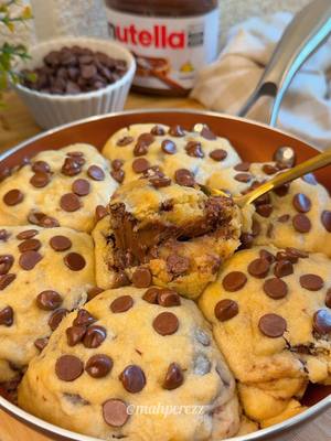 Cookie de Frigideira Recheado com Creme de Avelã