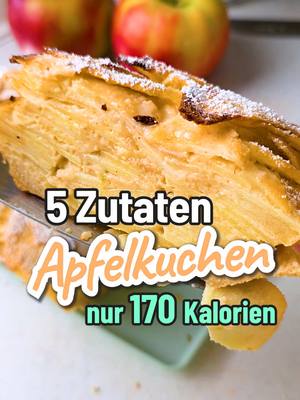 Kalorienarmer Apfelkuchen