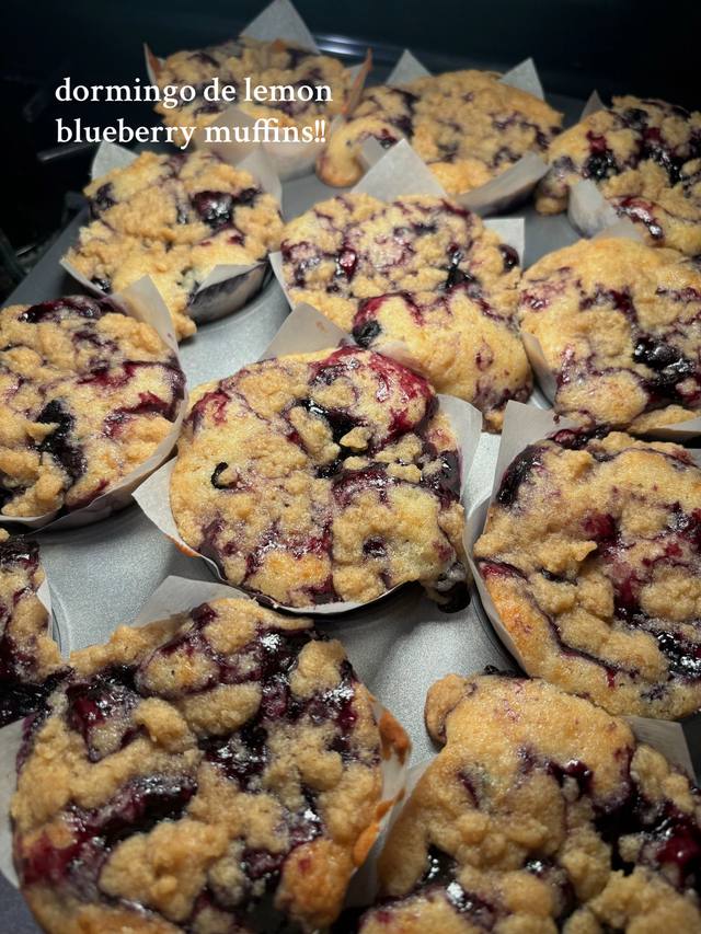 Muffins de limón y arándanos