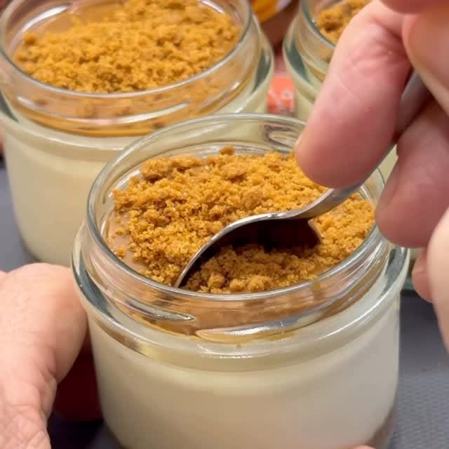 Cremoso au chocolat blanc et Baileys en verrines