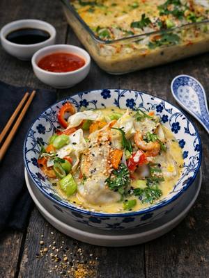 Gyoza-Ofensuppe
