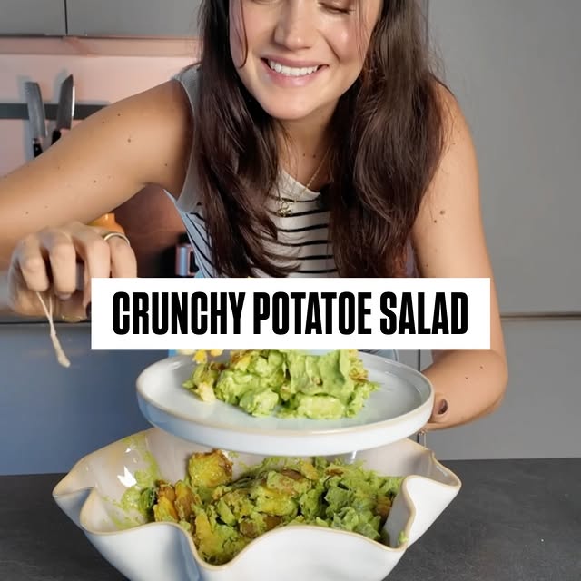 Knuspriger Kartoffelsalat mit Green Goddess Sauce